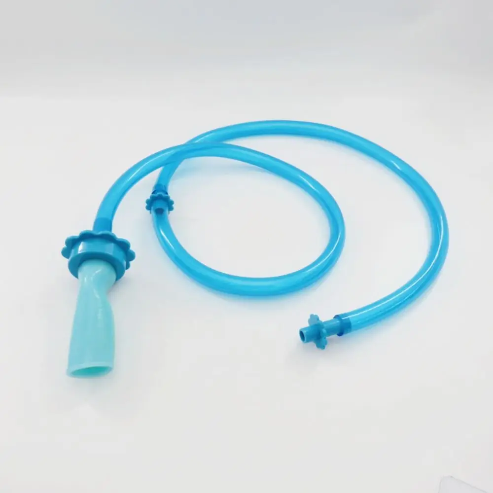 Flexible Adjustable Shower Hose Faucet Extension Blue Silicone Adapter Elastic Hose ABS Portable