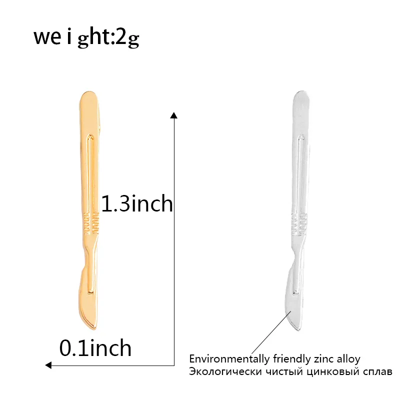 Anstecknadeln, individuelle Anstecknadel für Arzt, Krankenschwester, Notfall, Ärzte, Wissenschaft, Medizinstudent, Abschlussgeschenk, Chirurgie, Skalpell-Brosche