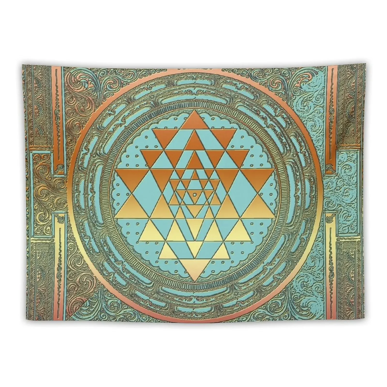 SRI YANTRA - Bohemian Ornament Tapestry Room Decore Aesthetic Decoration Bedroom Room Design Tapestry