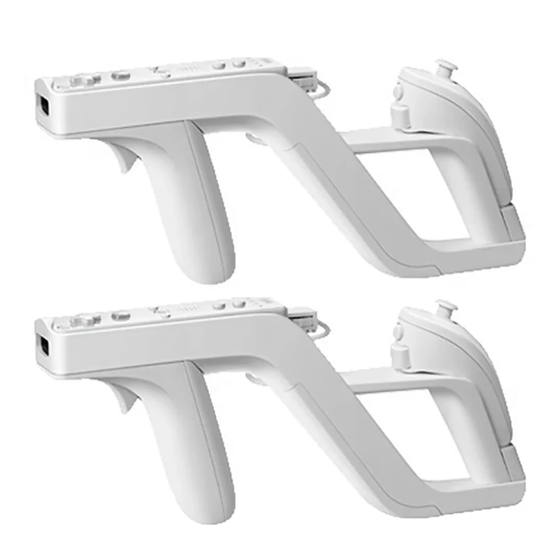 ABYC 2PCS Zapper Game Holder for Nintendo Wii Remote Right Left Controller Wii Zapper Gaming Accessories