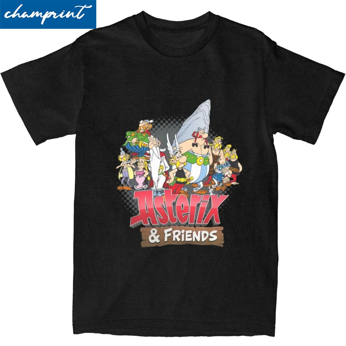 

Футболки Asterix и Obelix для мужчин и женщин, хлопковая Новинка, футболка с круглым вырезом, футболка с коротким рукавом, женская одежда