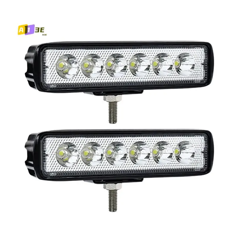 

A03E-6 Inch LED Light Bar White 30W 6000K Work Pods Single Row Off Road Driving Fog Boat Light Waterproof SUV ATV Car Truck