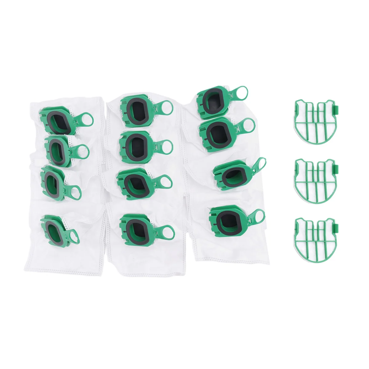 Vacuum Cleaner Bags for Vorwerk Kobold VB100 FP 100 Filter Bags with 3 Motor Protection Filters Replacement Dust Bags