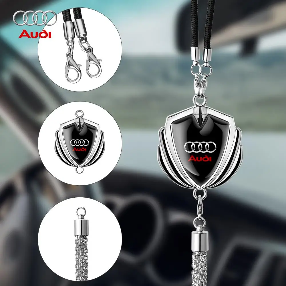 

1PC Car Ornaments Interior Mirror Pendant for Audi Sline quattro A1 A2 A3 A4L A5 A7 Q3 Q5L A6L A8L A4 A6 Decoration Accessories
