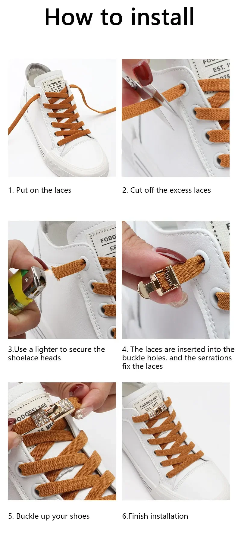 Luxuriöse Diamant-Kreuzverschlüsse für Schnürsenkel ohne Schnürsenkel, elastische flache Schnürsenkel, präzise Stricktechnik für Sneaker – Detail 7