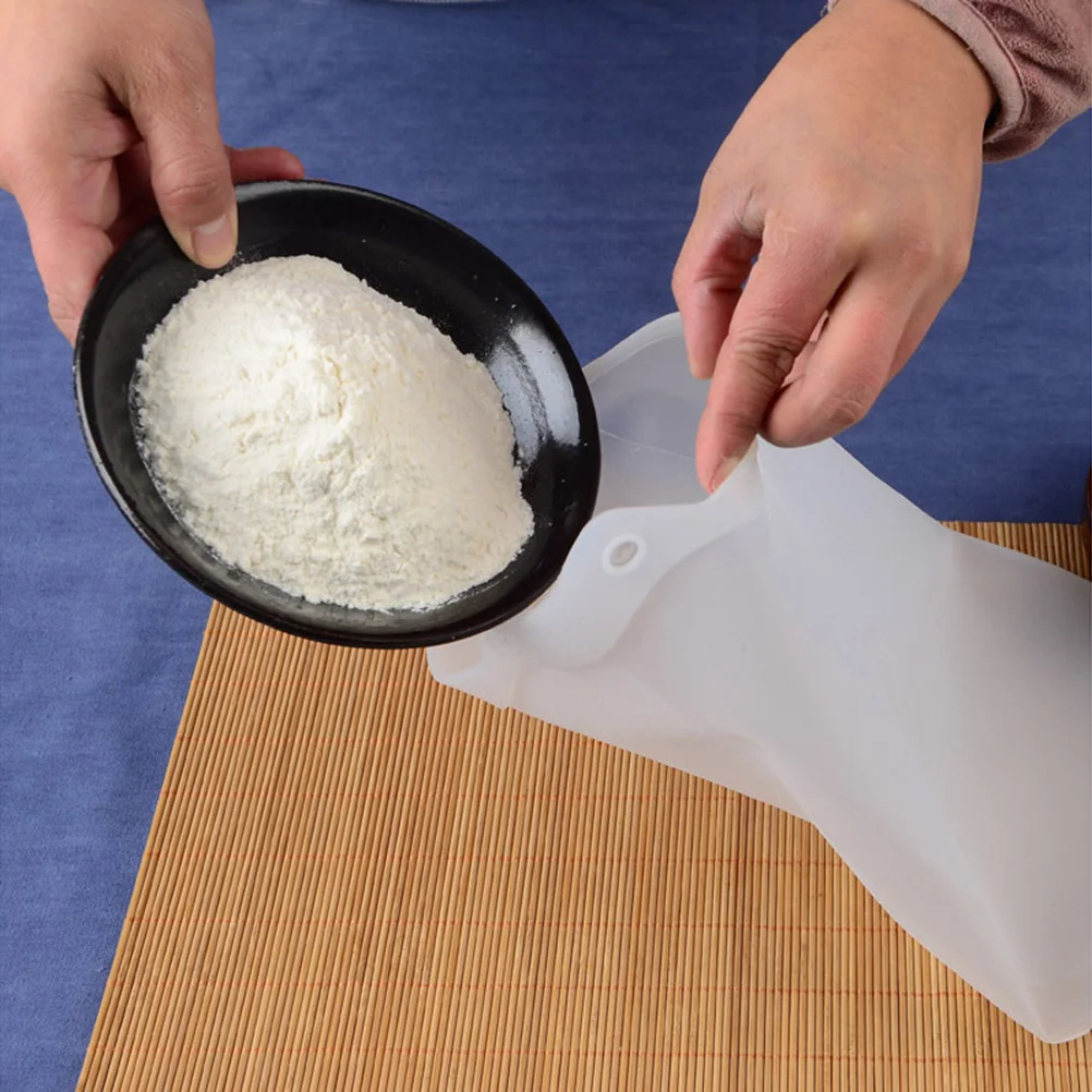Silicone Kneading Dough Bag Nonstick Reusable Baking Pastry Mixing White Squeezy Dough Bag Ideal for Bread Pizza Pasta Pastry