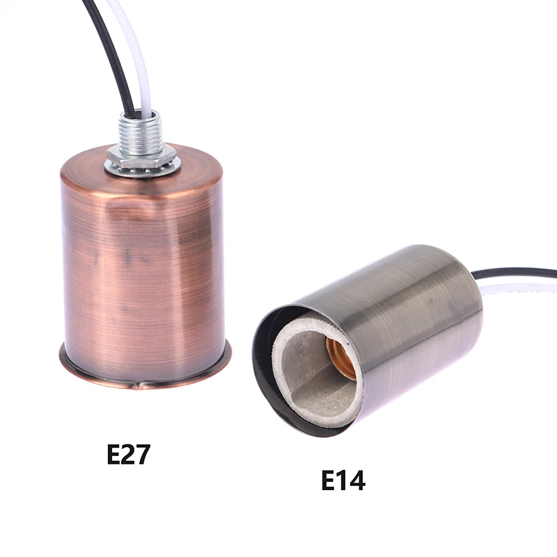 E27 E14 السيراميك المسمار مزهرية مضيئة مزودة بقاعدة مقبس الإضاءة LED حامل مصباح بفتيل داخلي Led جزء سهل التركيب #5