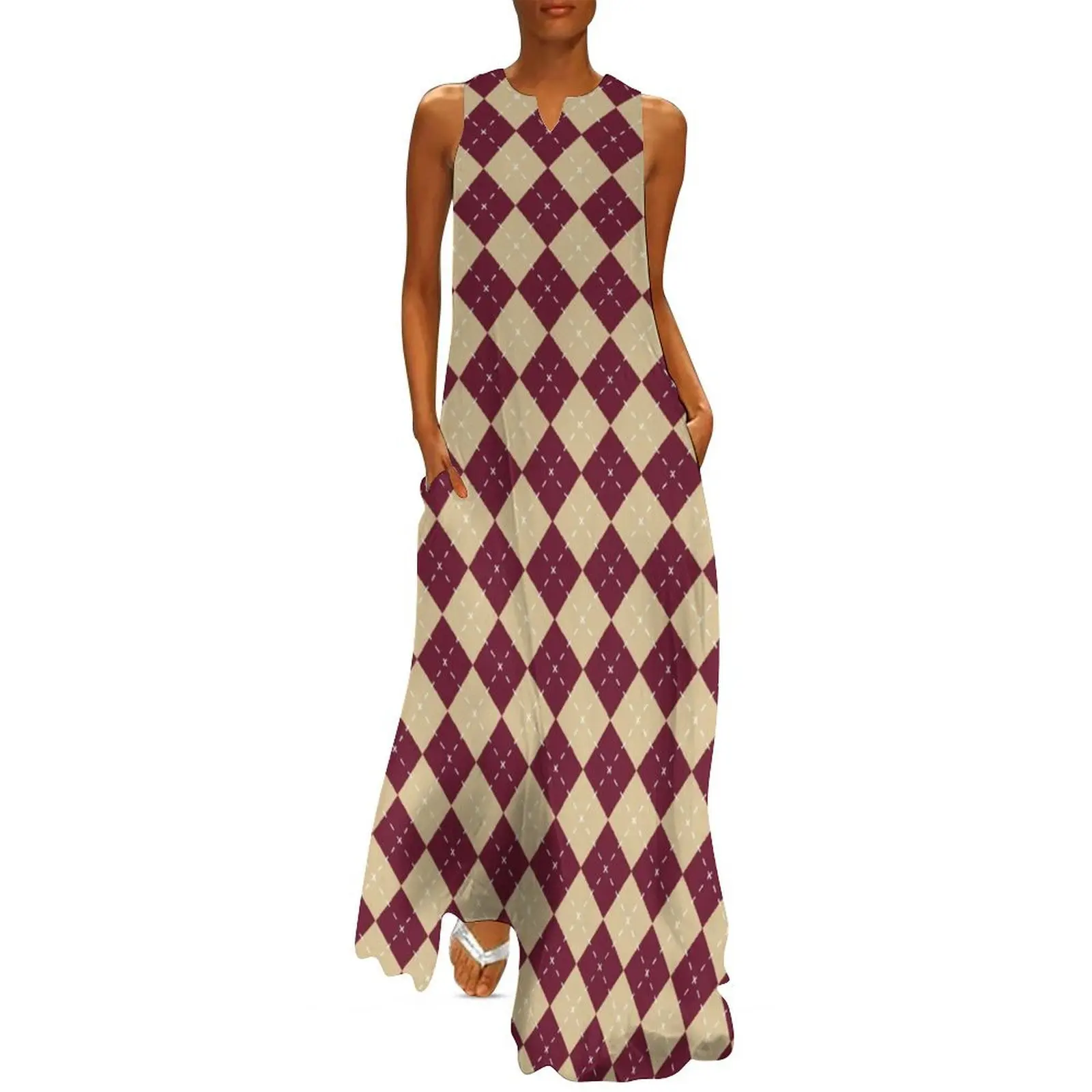 

Tallahassee - Argyle Long Dress dress summer dress for women clothes for women