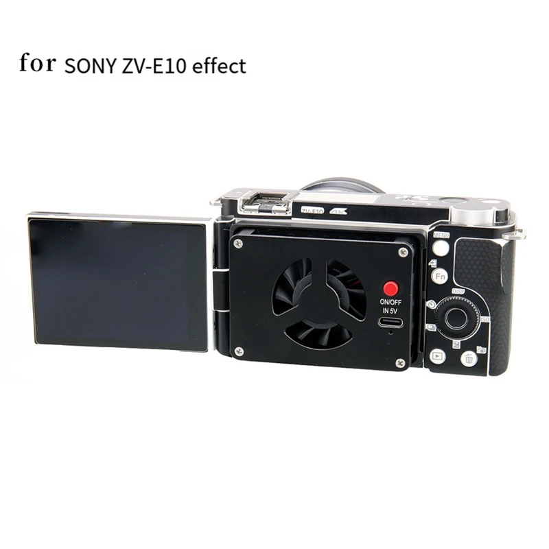 Wentylator chłodzący radiator do transmisji na żywo do Sony A7M4/ZVE1/A6700/A7C2 Sony Zv E10/Zv1 Fuji XT4 Canon R6