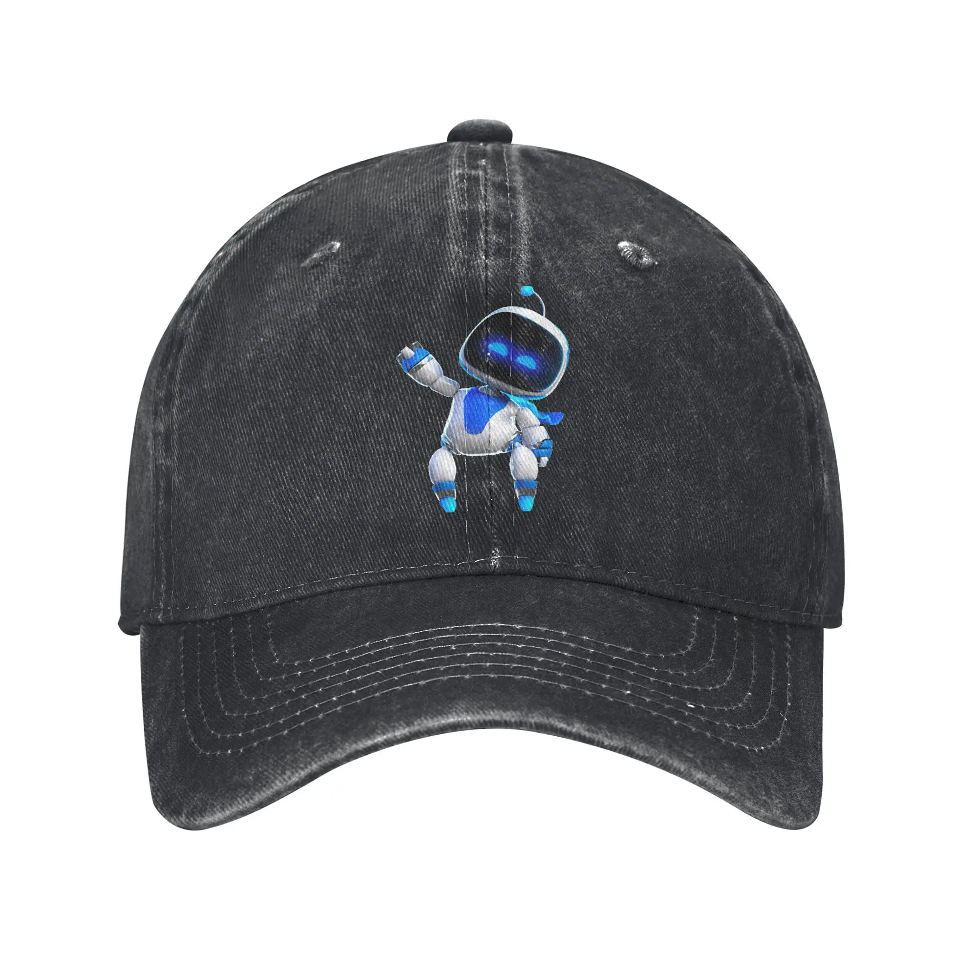 A-Astro Bots Playroom Game Baseball Caps Vintage Distressed Gamepad Snapback Hat Men Women Outdoor All Seasons Travel Adjustable