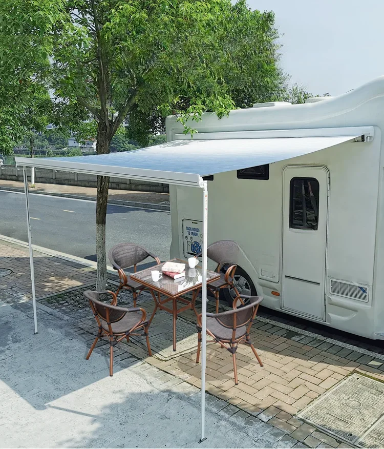 

RV canopy awning parasol manual electric canopy side mounted awning car side awning