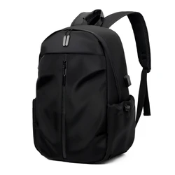 1 14 Inch Large Capacity Leisure Schoolbag Sports Simple Men And Women Universal Computer Backpack With Pendant
