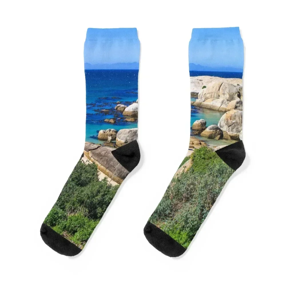 

Boulders Beach, Cape Town, South Africa Socks Christmas winter crazy Luxury Woman Socks Men's