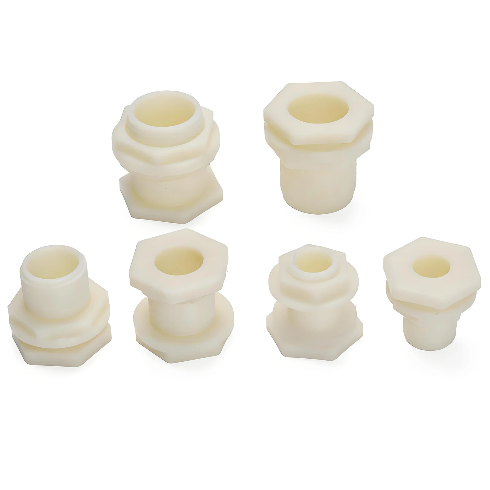 2Pcs Water Tower Joint ABS External Thread G1" 3/4" 1/2 Connector Tank Drain Pipe Accessories Aquarium Joint Water Pipe Fitting - view 2