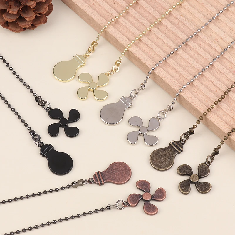 

Fan Shape Ceiling Fan Pull Chain Light Shape Chandelier Pull Chain Metal Pendant Pull Chain Extension Chandelier Chain Extender
