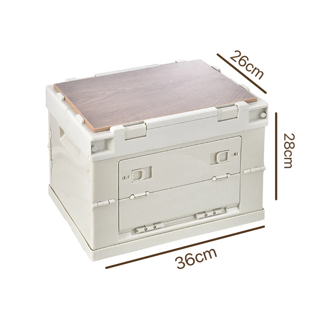 Outdoor Folding Storage Box Thickened Three Doors Do Not Need To Install Car Storage Box Camping Box Storage Box