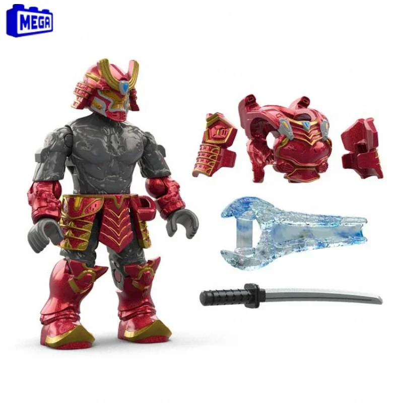 Figuras de acción originales Mega Halos Construx Infinites Heroes Series 17 Spartan Yoroi Kovan Agryna, juguetes para coleccionar adornos