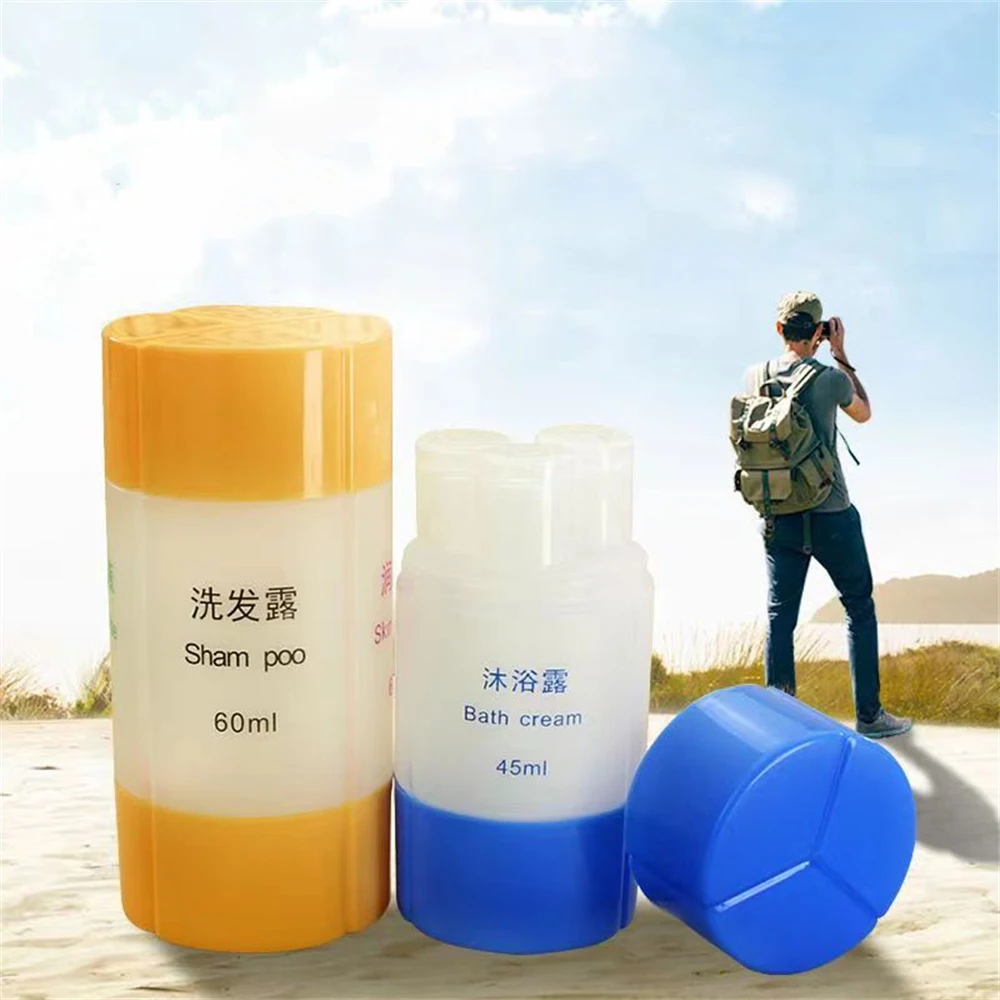 Travel Lotion Bottling Suit Shampoo Shower Gel Refillable Cosmetic Bottle Container Empty Sub-Bottling Portable Wholesale