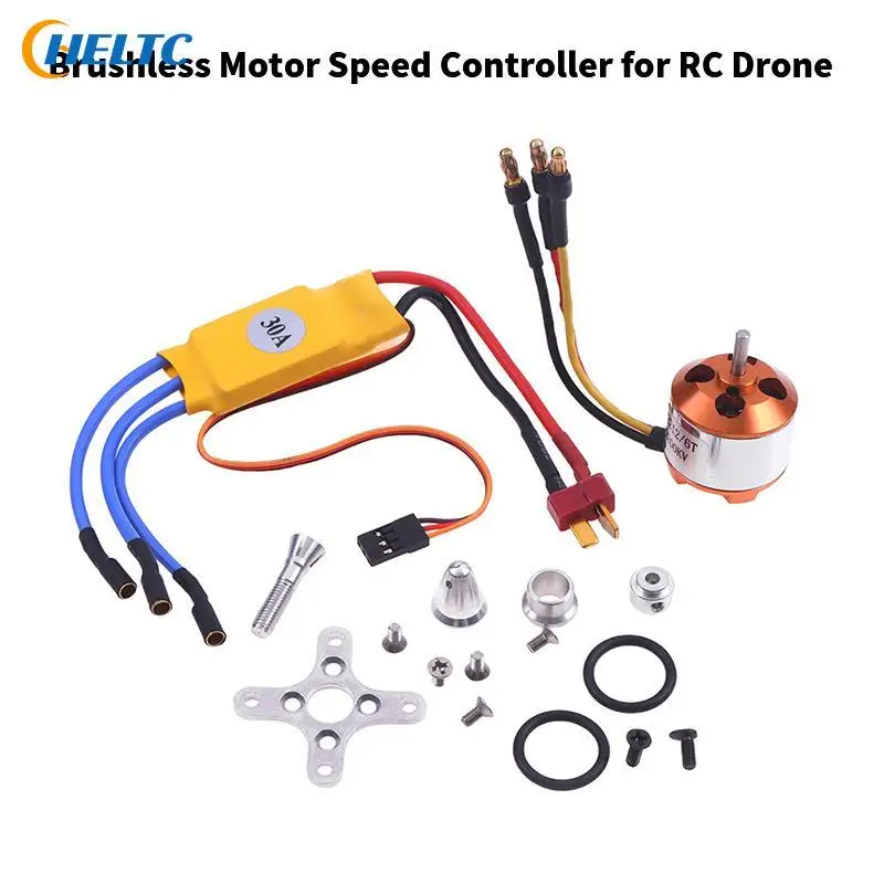 Model Aircraft Accessories Brushless Motor With 30A Brushless ESC Motor Speed Controller For RC Drone Mould Parts