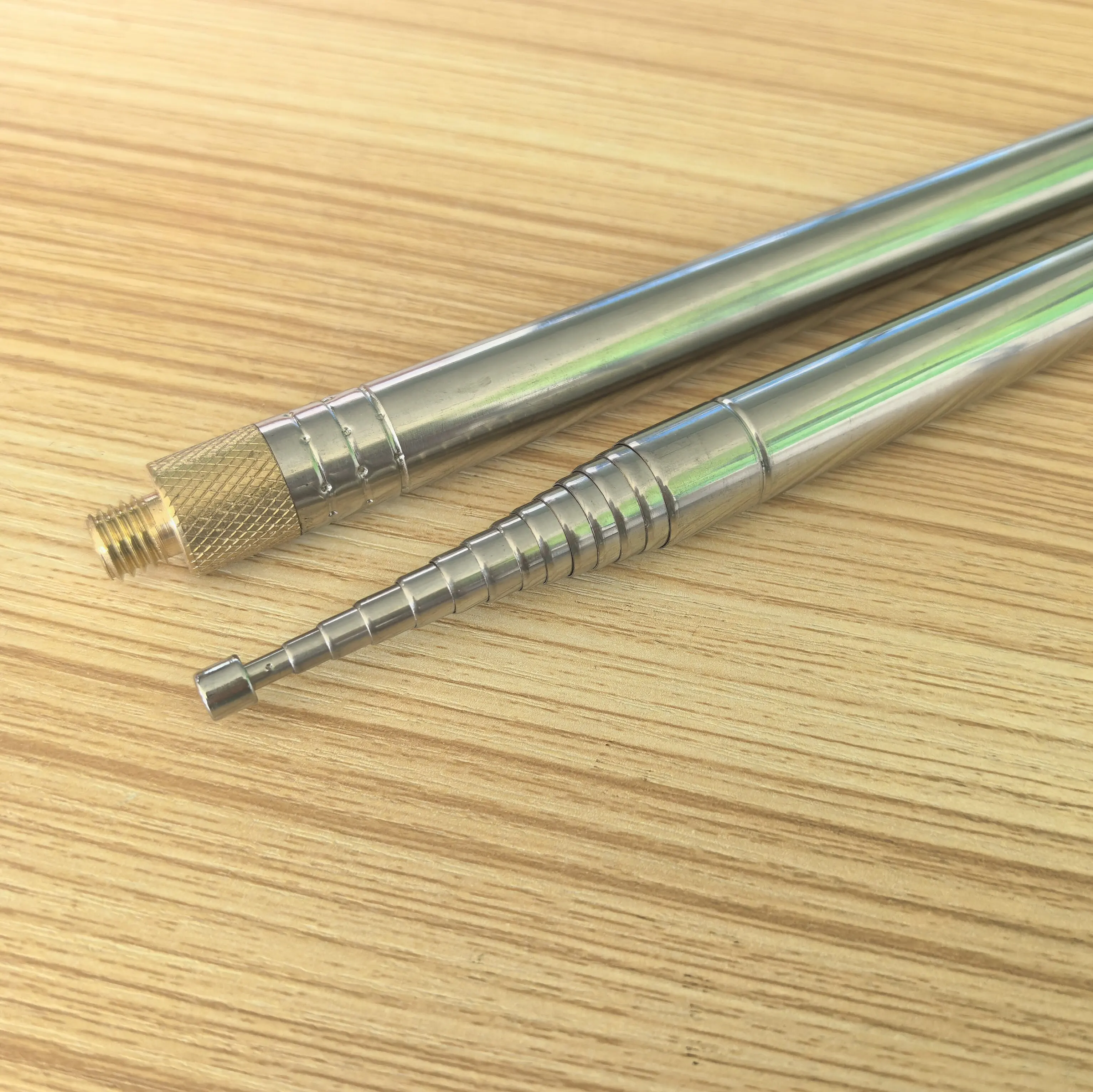 ME-56 5.6m 14-Section Telescopic Antenna Whip Stainless Steel M10 Thread for Shortwave Ham Radio Portable Mast