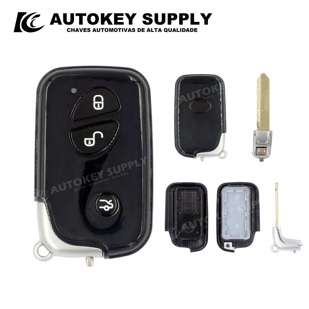 

ForrBlack Card Key Shell 3 Buttons (Left Slot） Autokeysupply AKBDS203