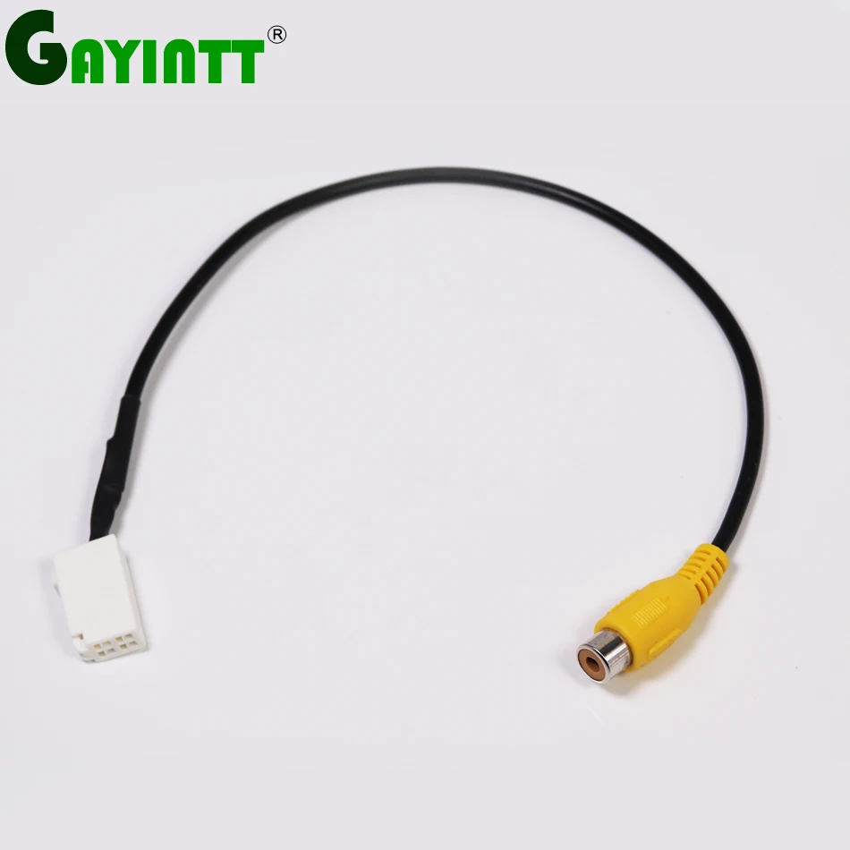 

GAYINTT 4PIN Video RCA Adapter Rear View Camera Cable Connector Adapter Wiring For Toyota Mazda