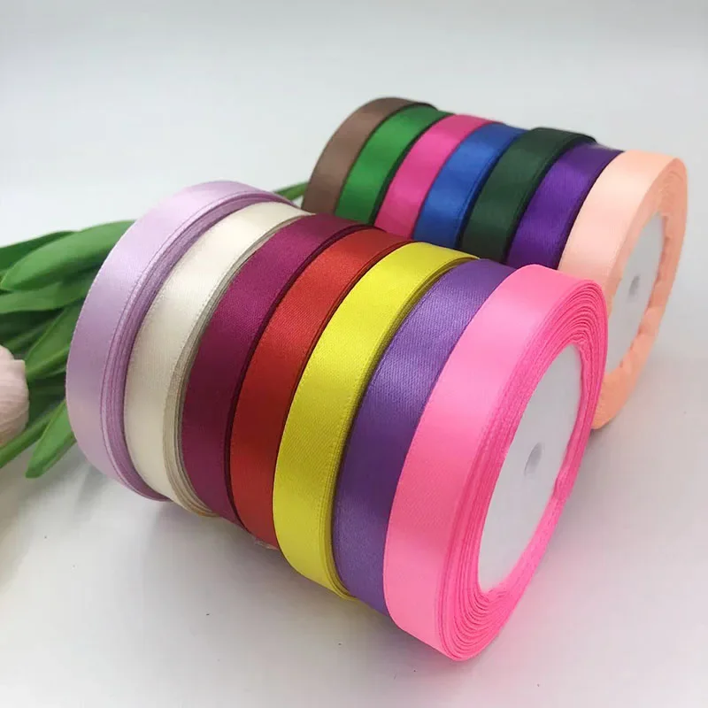 (22meters/roll)  (12mm) Single Sided Ribbon Christmas Halloween Party Decoration Gift Packing Handmade DIY Clothing Accessories