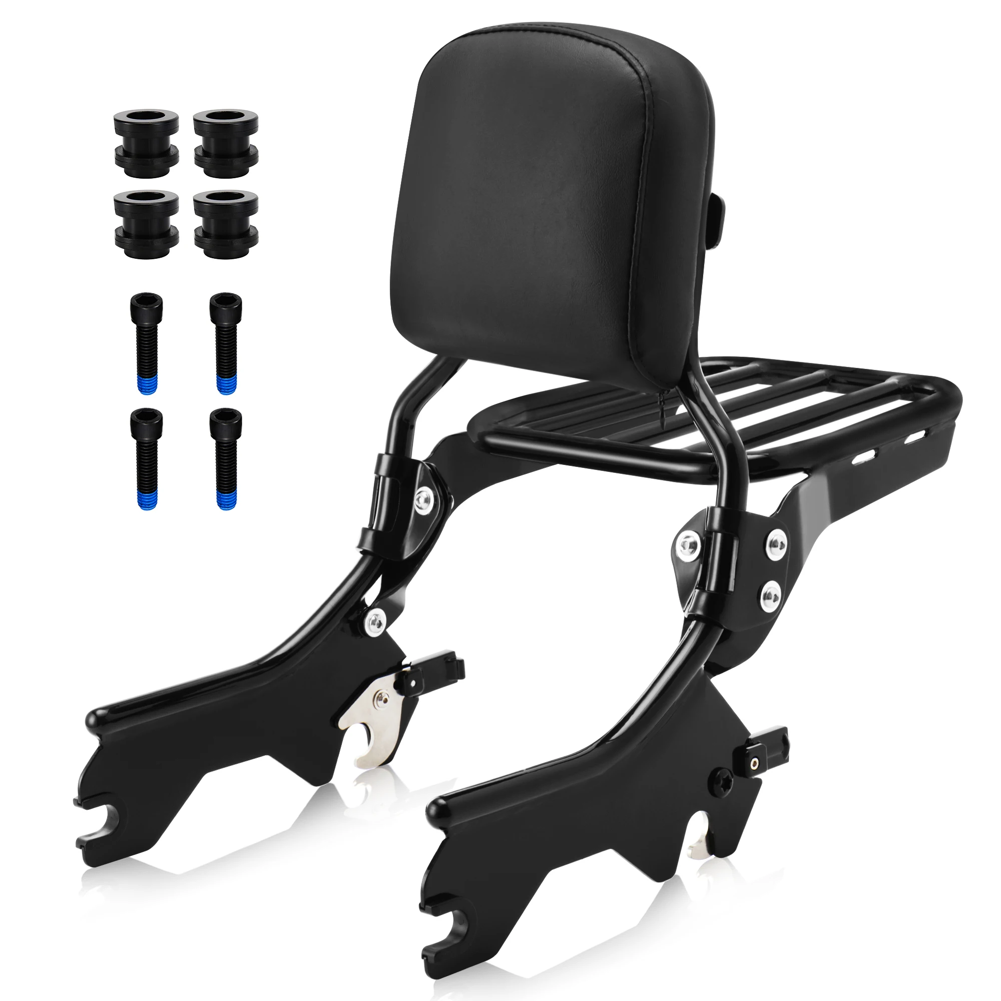 

Sissy Bar Luggage Rack with Docking Hardware for Harley 2018-Up Softail Heritage Classic Street Bob Slim Deluxe Standard