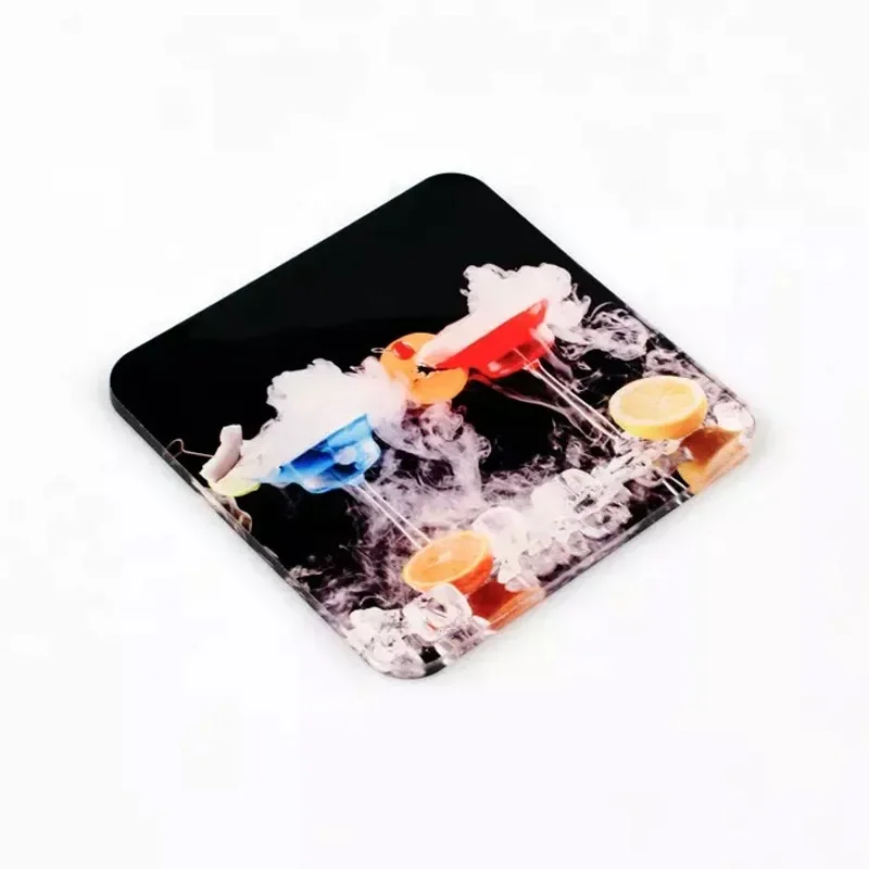 20pcs/lot High Quality Sublimation Acrylic Cup Coasters Blanks For Wedding Party Christmas Use