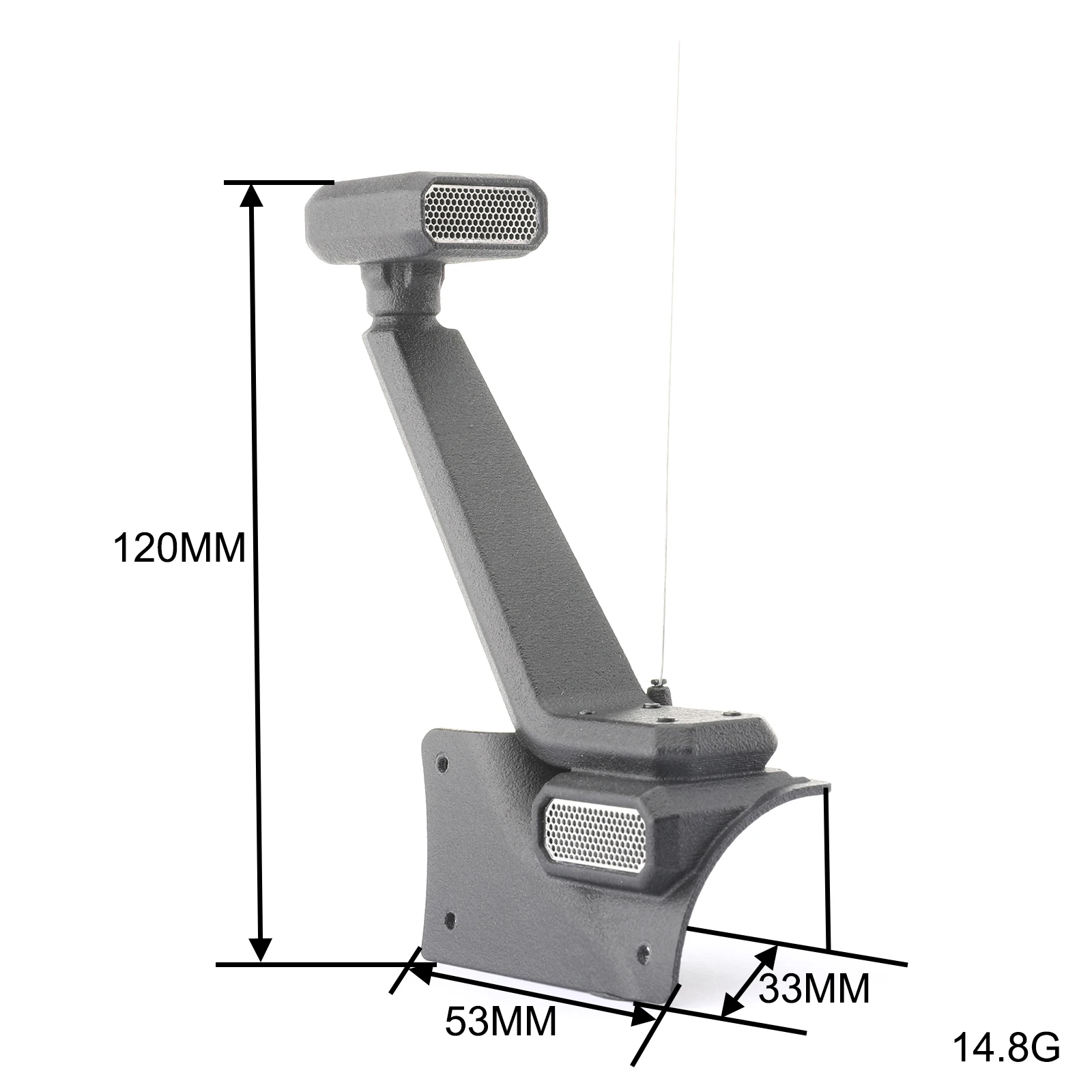 1/6 SCX6 Wading Throat Snokle Hose Metal High-flow Engine Air Intake Antenna AXIAL JEEP Wrangler RC Crawler Body Upgrades Parts