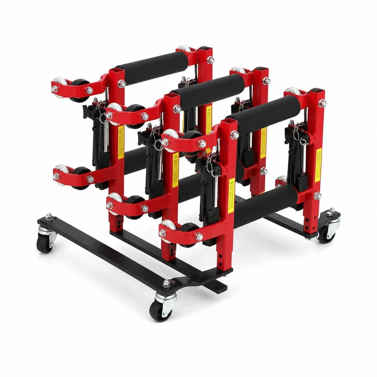 

Heavy Duty Car Dolly Storage Rack Rolling Wheel Dolly Organizer Fits 4 Dollies And Jack Stands Tire Skate Holder With 360 Swivel Casters Space Saving Garage Storage Cart