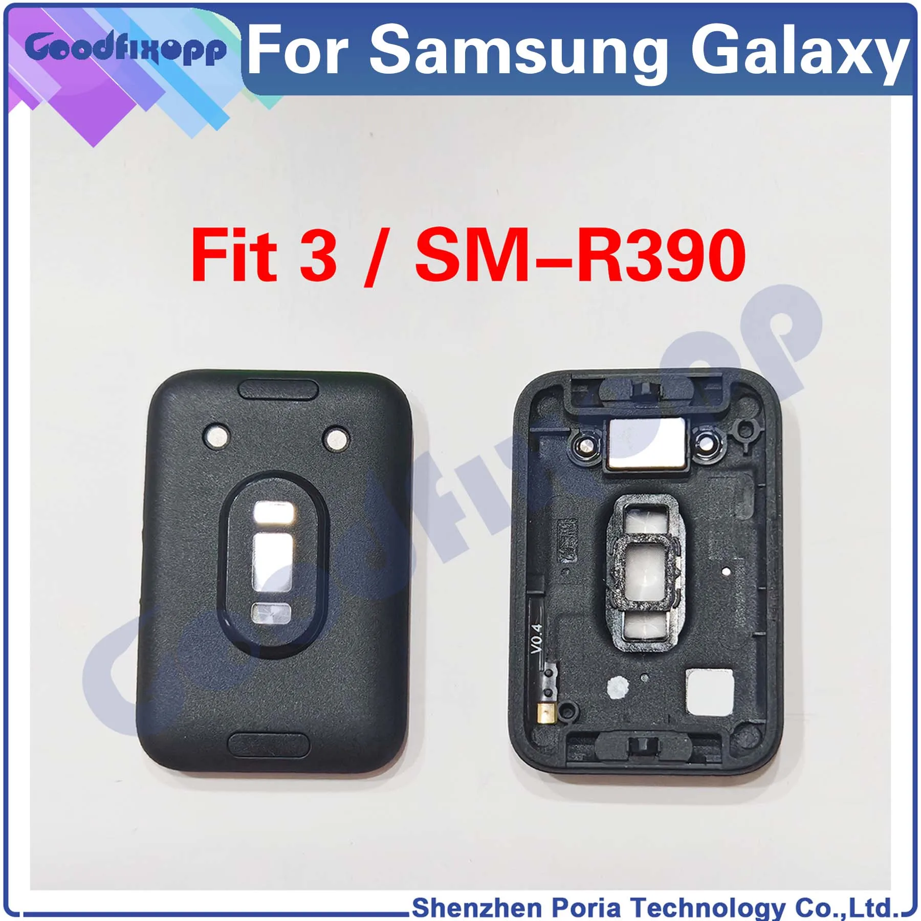 For Samsung Galaxy Fit 3 SM-R390 R390 Fit3 Battery Back Case Cover Rear Lid Housing Door Repair Parts Replacement