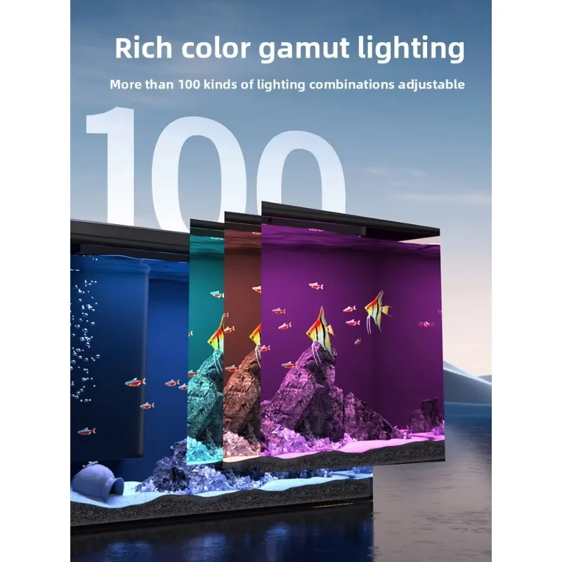 Smart Aquarium Home Use Eco-Friendly Ultra-Clear Glass Easy To Set Up for Large Fish Tanks Living Room Desktop