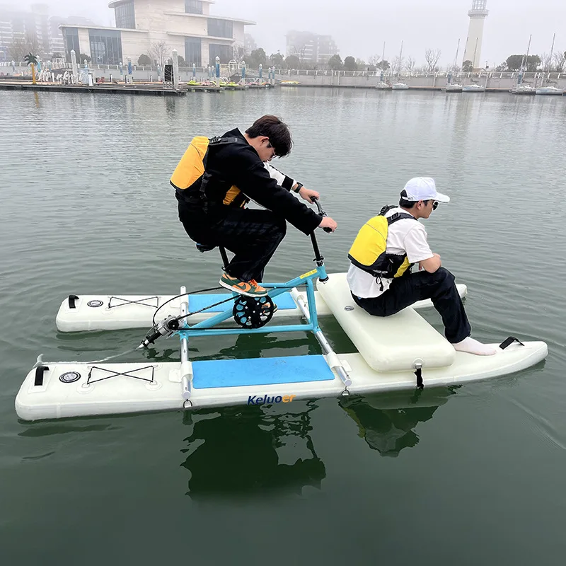 Water Single Cycling Attractions Sightseeing Floating Water Cycling Sports Fitness Bikes