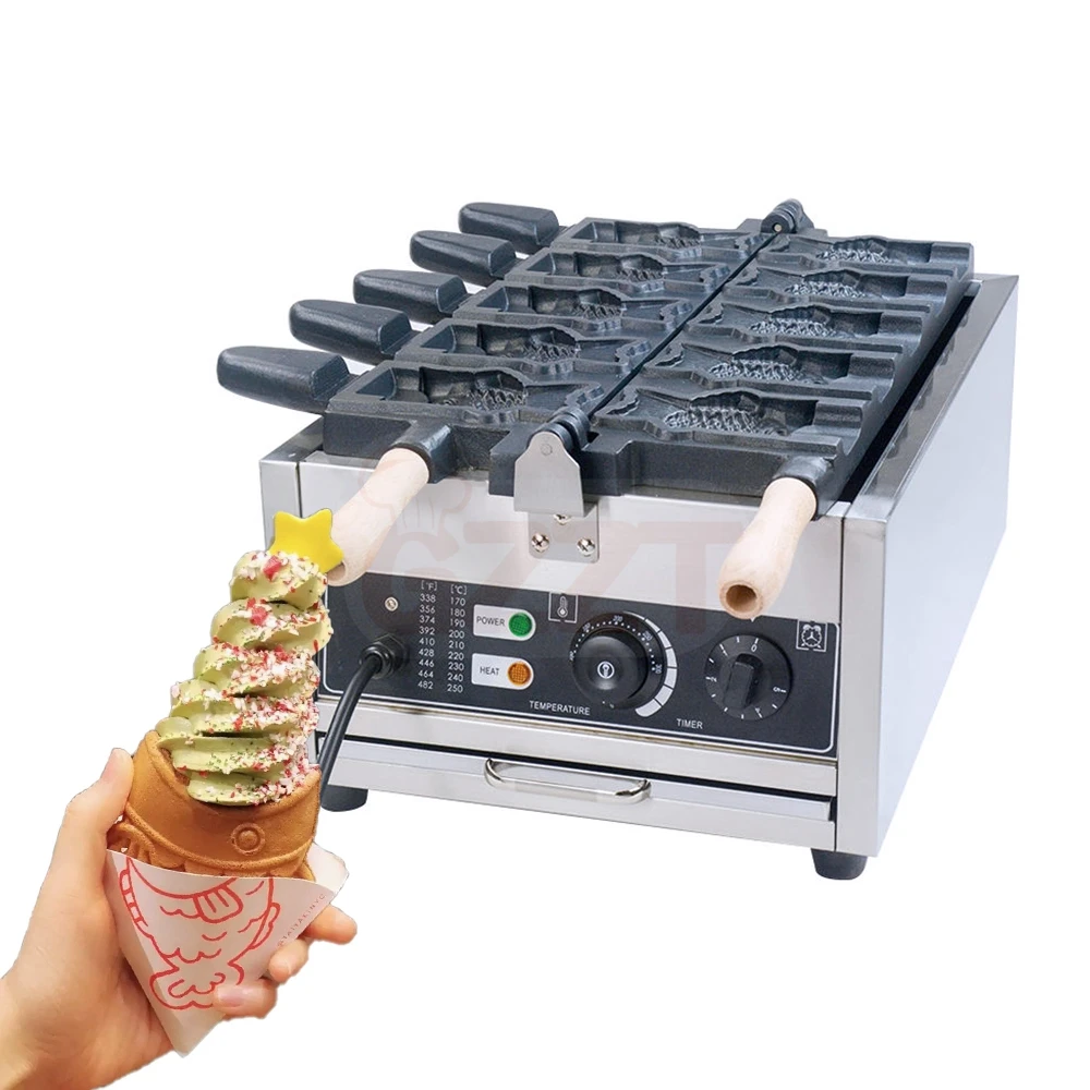 

2026, New modelChina Factory Customized Non-Stick Bear Fish Cake Waffle /Automatic Taiyaki hine/Stuffed Cake Making