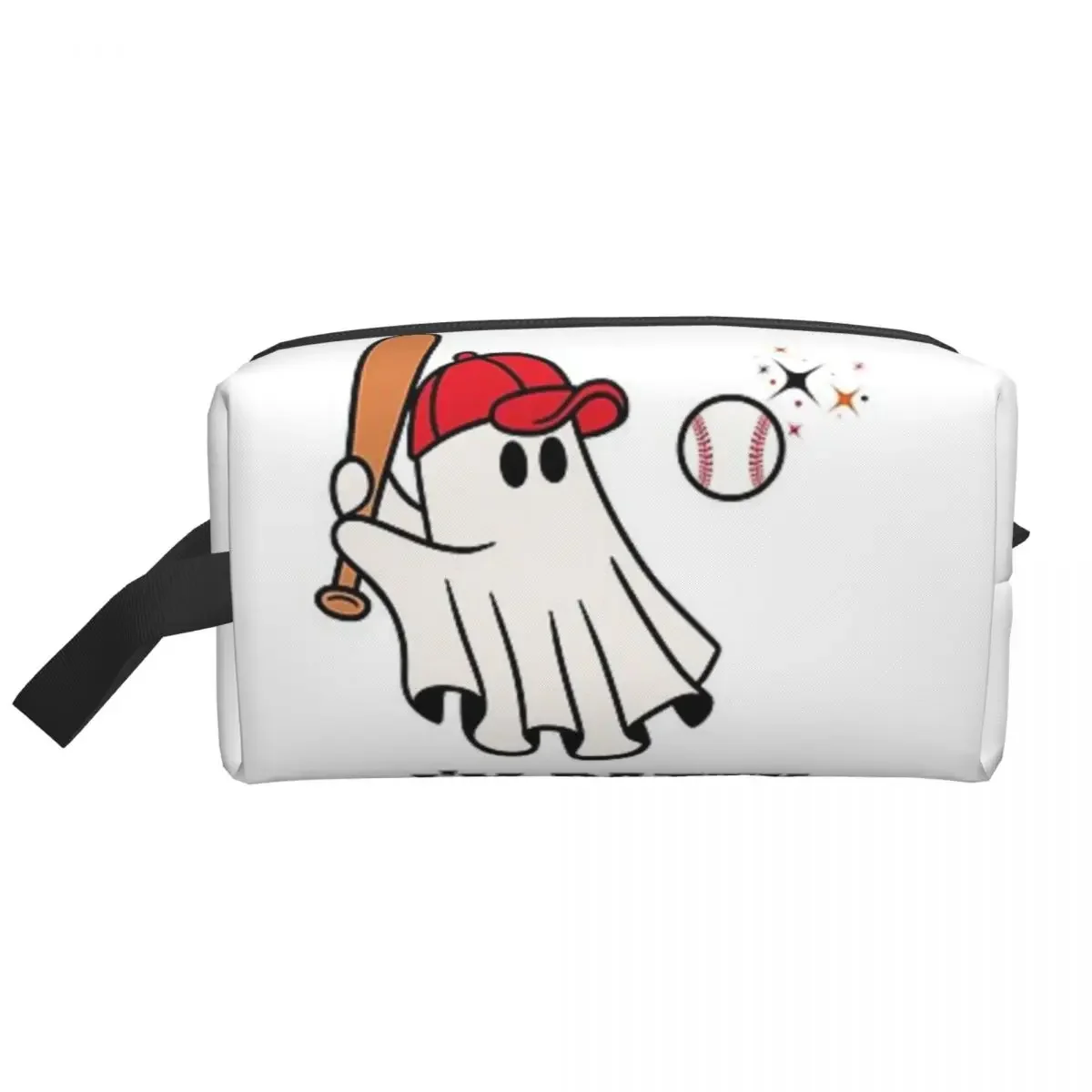 I AM BATTY FOR BASEBALL Makeup Bag for Women Travel Cosmetic Organizer Storage Toiletry Bags