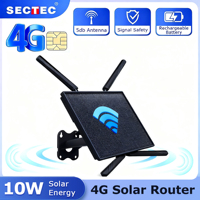 SECTEC WIFI Router 4G LTE Wireless Router With Sim Card Slot Mobile Wifi Hotspot for Camera in Forest