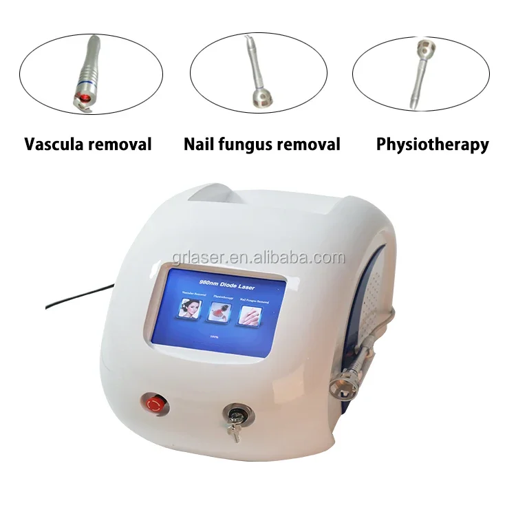 4 in 1 vascular removal laser 980nm diode for beauty center toe nail fungus laser vein finder physiotherapy pain release