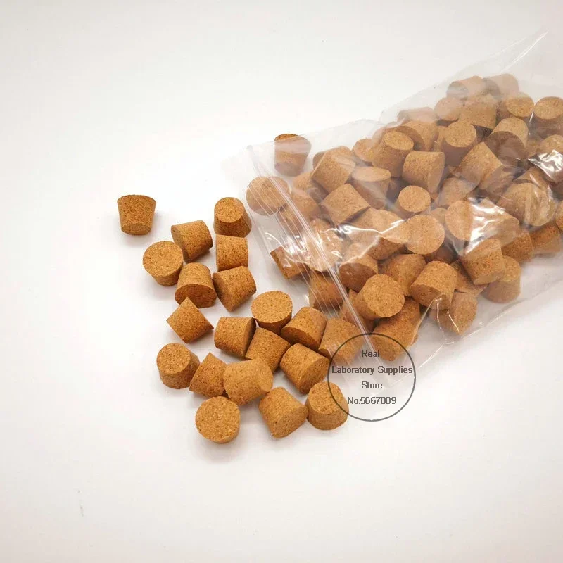 100pcs 7.5mm To 30mm Wood Cork Lab Test Tube Plug Essential Oil Pudding Small Glass Bottle Stopper Lid Customized