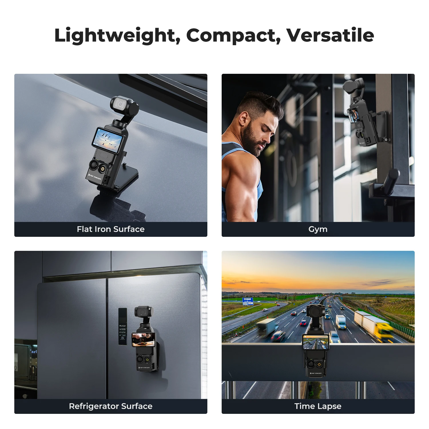 K&F Concept DJI 오즈모 포켓 3 마그네틱 마운트 데스크탑 지지대 브래킷 스탠드 확장 어댑터 포켓 3 마그넷 흡착