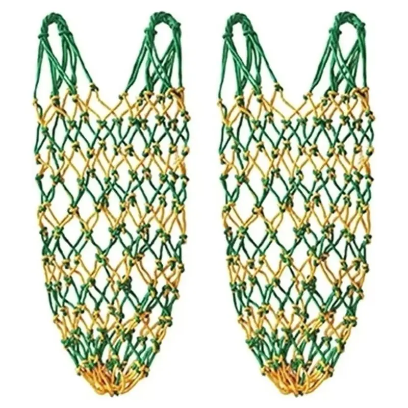 FYBL-2Pcs Slow Feed Hay Net,Durable Hanging Hay Feeder For Stables, Trailers, And Equestrian Events