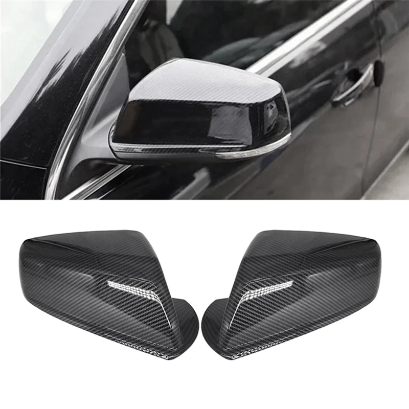 

Car Rearview Mirror Cover Side Mirror Cap Replacement Carbon Fiber for 2012-2018