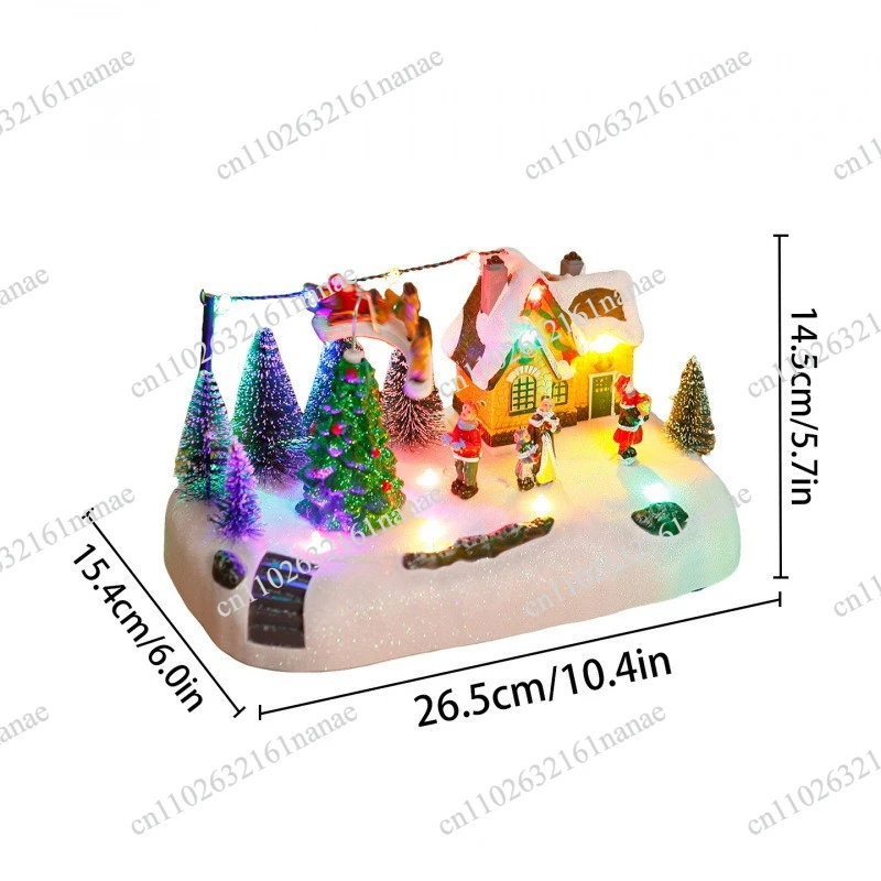 Musical Christmas Train - Rotating, LED, with Santa, Gift Box