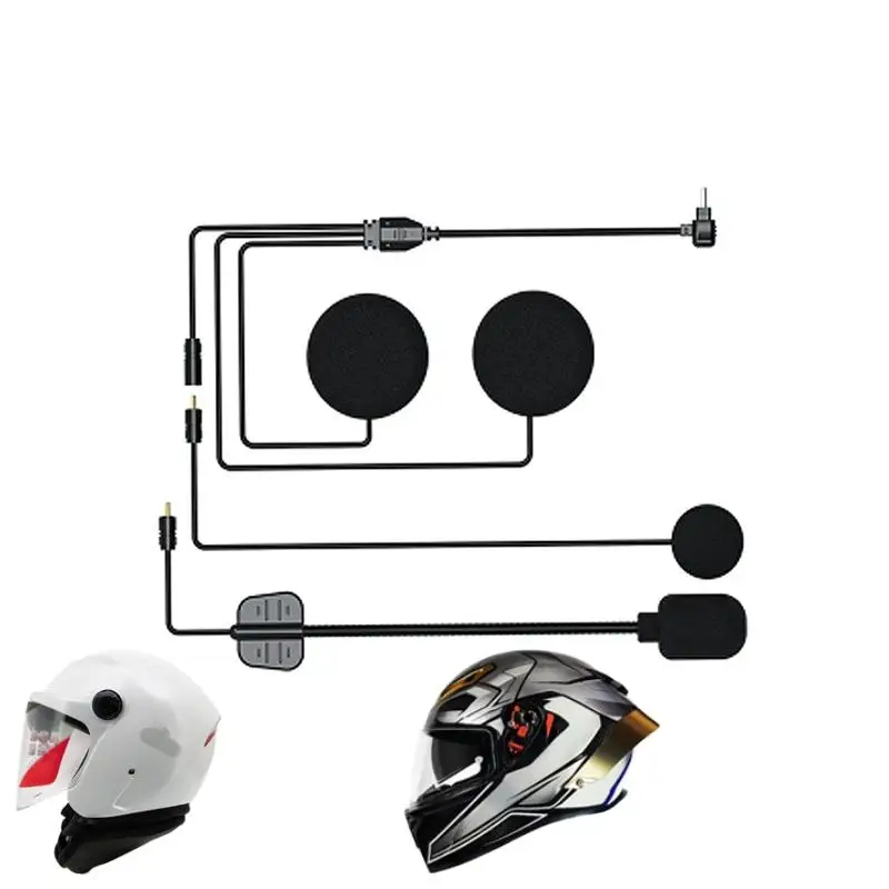 1 مجموعة خوذة سماعة رأس بخاصية البلوتوث اكسسوارات ل LEXIN B4FM/GTX/G2P/G16/G1/MeshCom/Novus دراجة نارية مجموعة الصوت