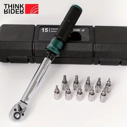 ThinkRider Professional NL-15 Bicycle Bike Torque Wrench Allen Key Tool Socket Spanner Set Kit Cycling Repair Tool Kits