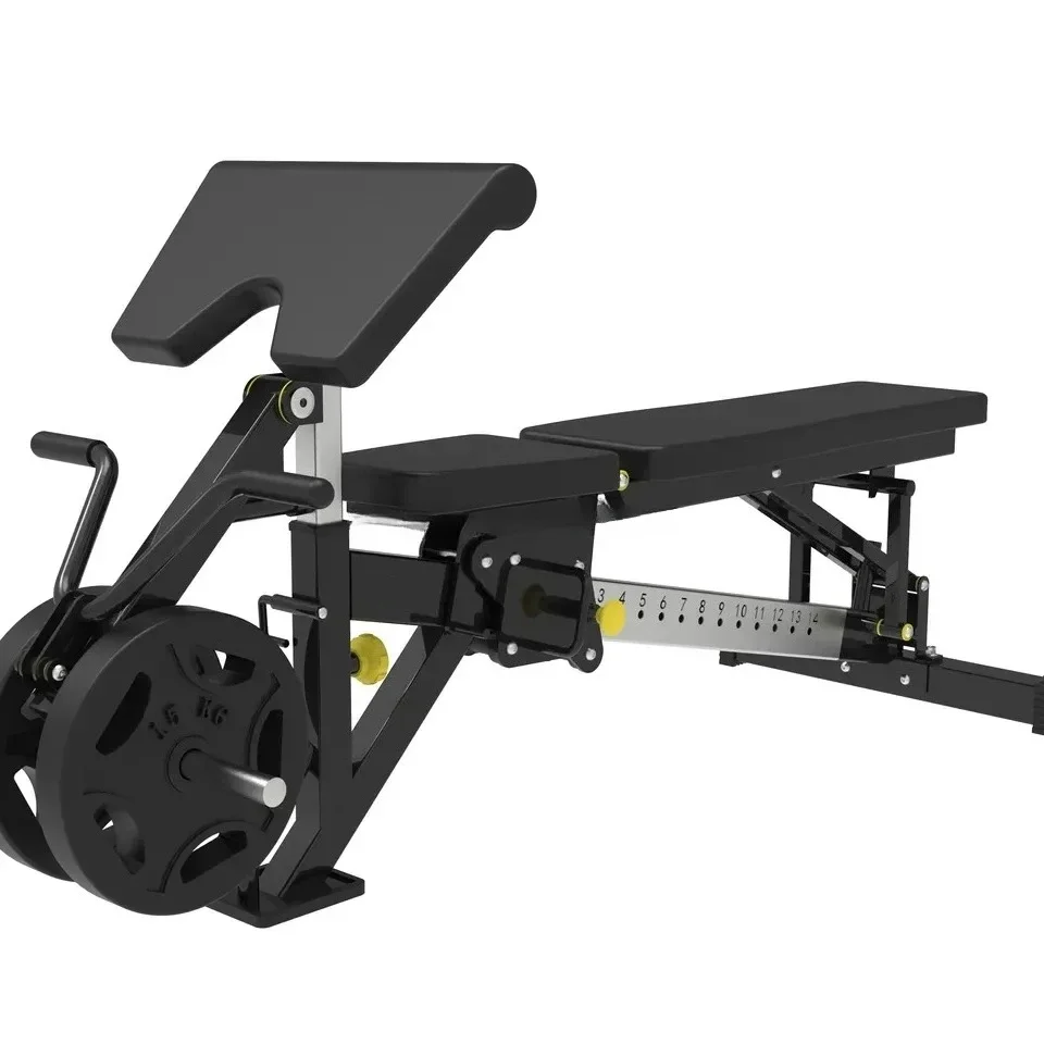 

Fitness Gym Equipment Expandability Weightlifting Multi-Functional Incline Decline Flat Plate Loaded Weight Bench Press