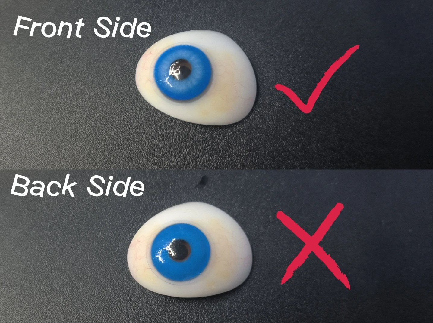 EYESHARE 2 Stück Cosplay farbige Kontaktlinsen für Augen, Halloween, farbige Schüler, Anime-Augen, blaue Kontaktlinsen, rot, niedliche Kontaktlinsen – Detail 1