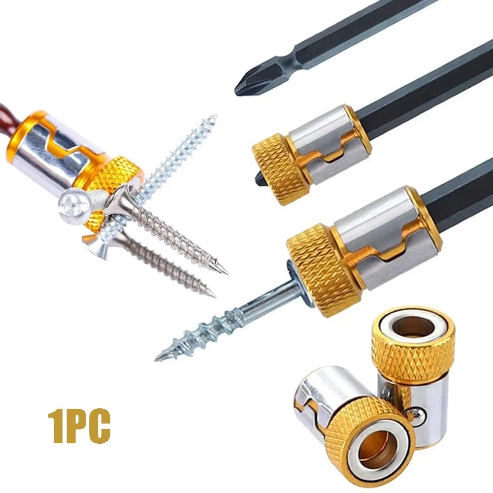 Uniwersalny śrubokręt pierścień magnetyczny 1/4 "uniwersalny metalowy śrubokręt wiertło pierścień magnetyczny trzpień antykorozyjny pierścień