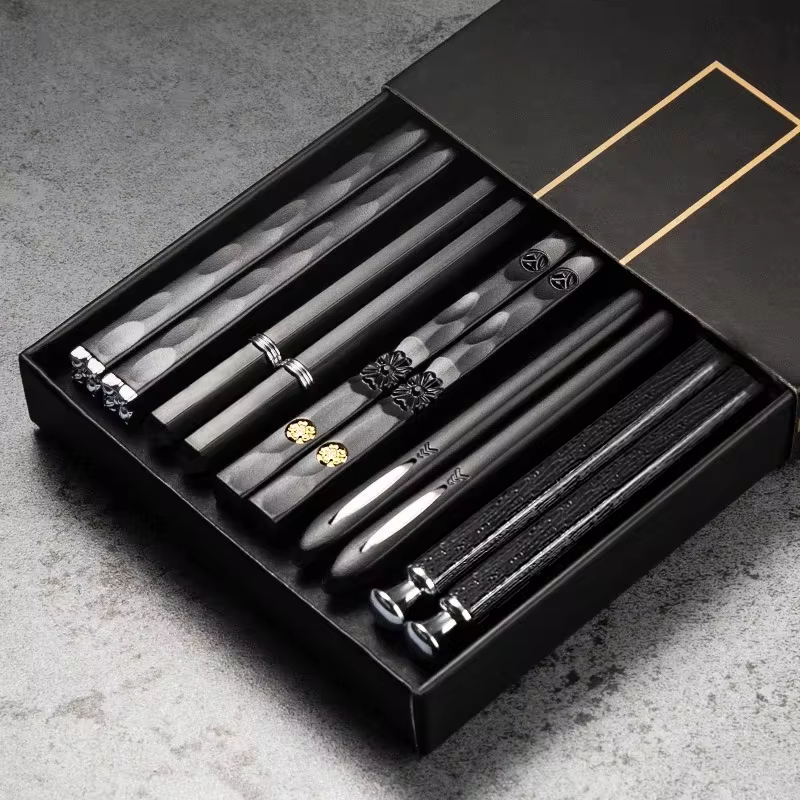 5Pairs High Quality Japanese Non-Slip Chopsticks Korean Home Hotel Restaurant Portable Healthy Food Stick For Sushi Chopsticks