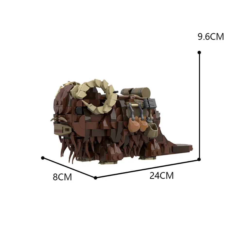 MOC 새로운 희망 동물 짐승 타투인 반타스 빌딩 블록 세트, Tusken Raider 마운트 운송 벽돌 장난감, 어린이 선물